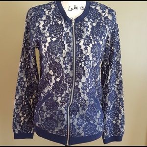 Bomber Jacket (XL) Maurices blue lace